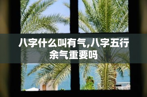 八字什么叫有气,八字五行余气重要吗