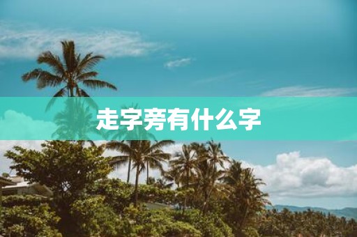 走字旁有什么字
