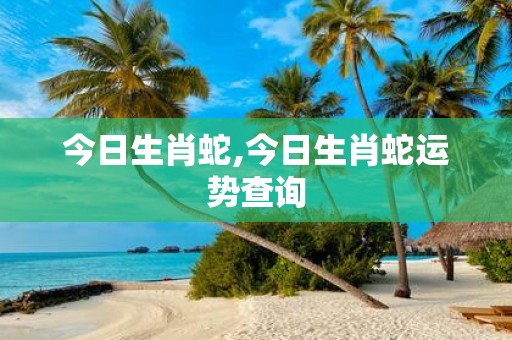 今日生肖蛇,今日生肖蛇运势查询