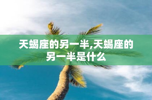 天蝎座的另一半,天蝎座的另一半是什么