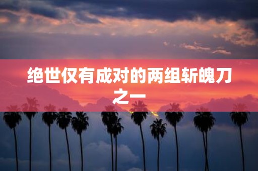 绝世仅有成对的两组斩魄刀之一