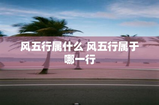 风五行属什么 风五行属于哪一行
