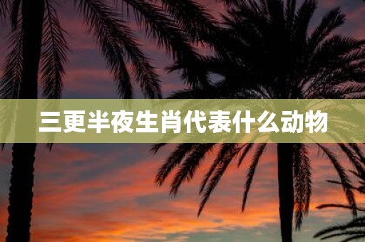 三更半夜生肖代表什么动物