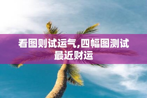 看图则试运气,四幅图测试最近财运