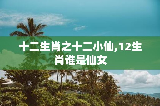 十二生肖之十二小仙,12生肖谁是仙女