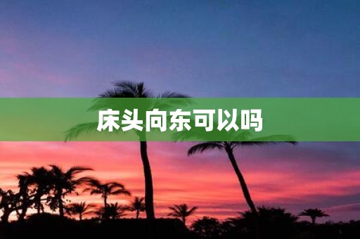 床头向东可以吗