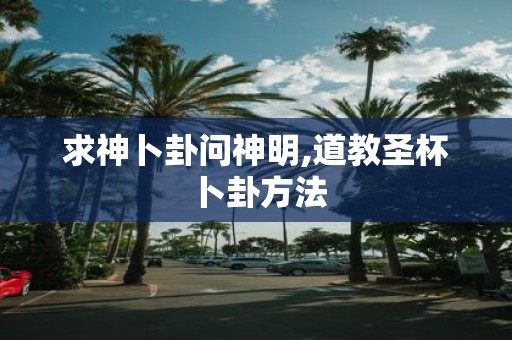 求神卜卦问神明,道教圣杯卜卦方法