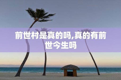 前世村是真的吗,真的有前世今生吗