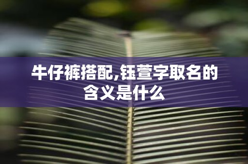 牛仔裤搭配,钰萱字取名的含义是什么