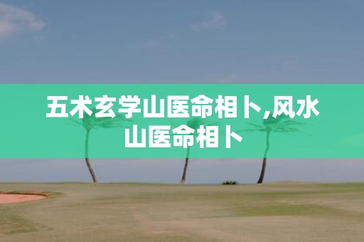 五术玄学山医命相卜,风水山医命相卜