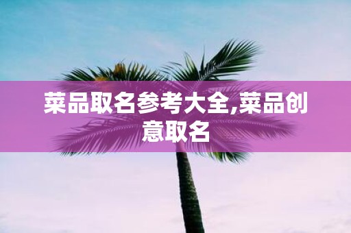菜品取名参考大全,菜品创意取名