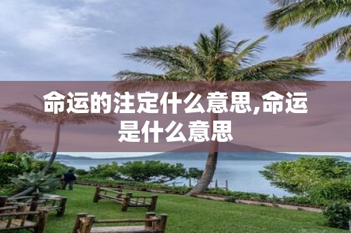 命运的注定什么意思,命运是什么意思