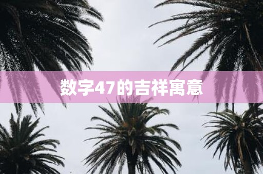 数字47的吉祥寓意