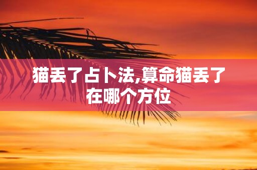 猫丢了占卜法,算命猫丢了在哪个方位