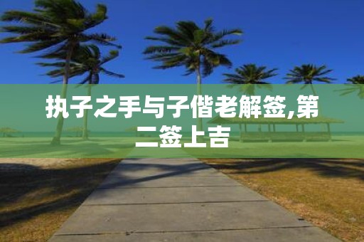 执子之手与子偕老解签,第二签上吉