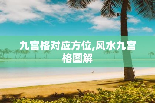 九宫格对应方位,风水九宫格图解