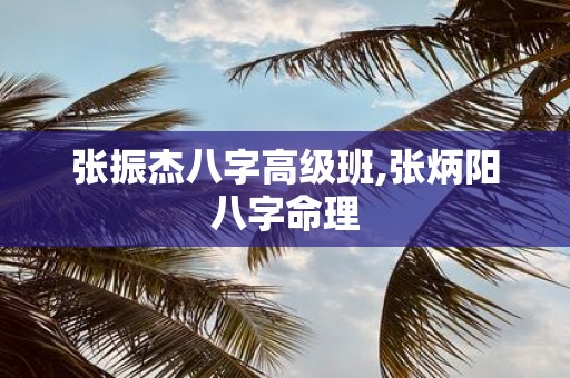 张振杰八字高级班,张炳阳八字命理