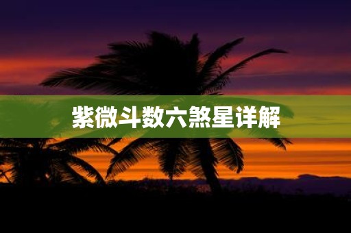 紫微斗数六煞星详解