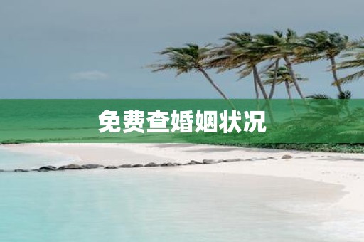 免费查婚姻状况