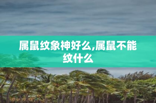 属鼠纹象神好么,属鼠不能纹什么