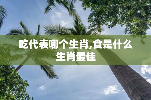 吃代表哪个生肖,食是什么生肖最佳
