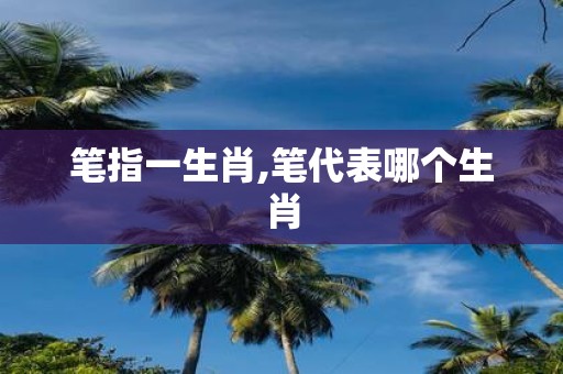 笔指一生肖,笔代表哪个生肖