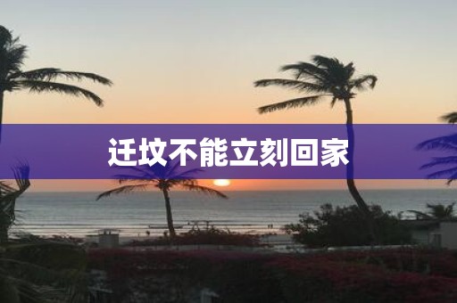 迁坟不能立刻回家