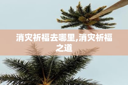 消灾祈福去哪里,消灾祈福之道