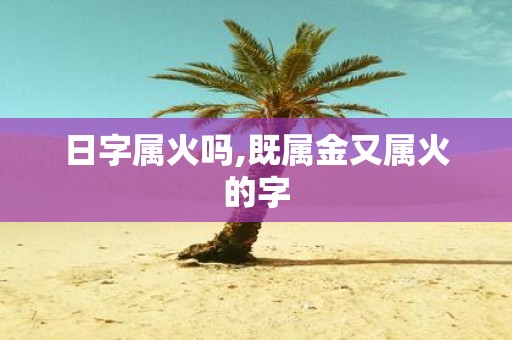 日字属火吗,既属金又属火的字