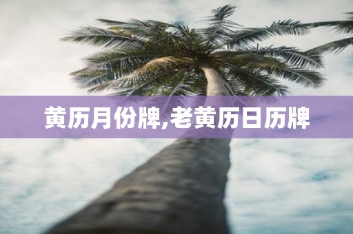 黄历月份牌,老黄历日历牌