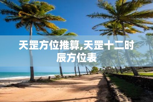 天罡方位推算,天罡十二时辰方位表