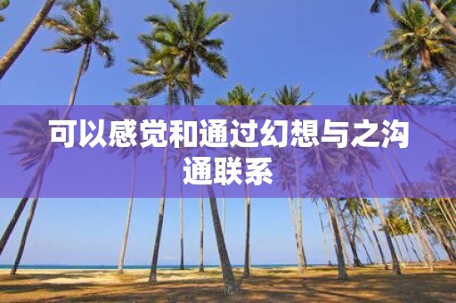 可以感觉和通过幻想与之沟通联系