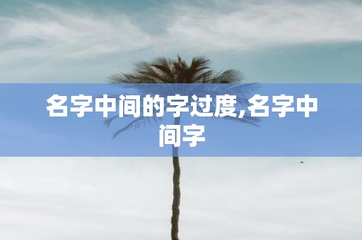 名字中间的字过度,名字中间字