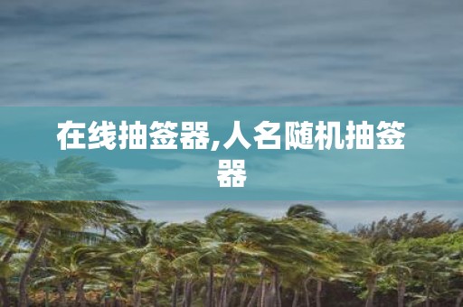 在线抽签器,人名随机抽签器