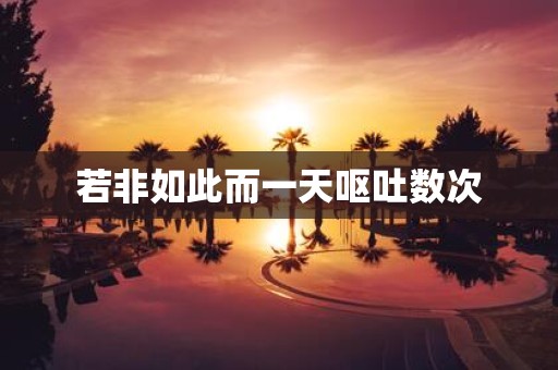 若非如此而一天呕吐数次