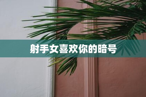 射手女喜欢你的暗号