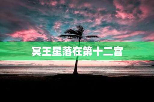 冥王星落在第十二宫