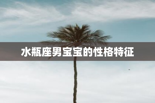 水瓶座男宝宝的性格特征
