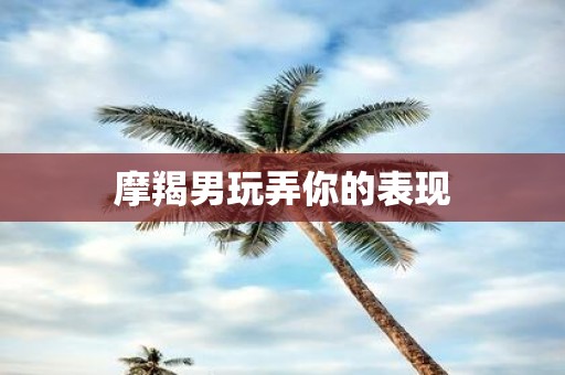 摩羯男玩弄你的表现