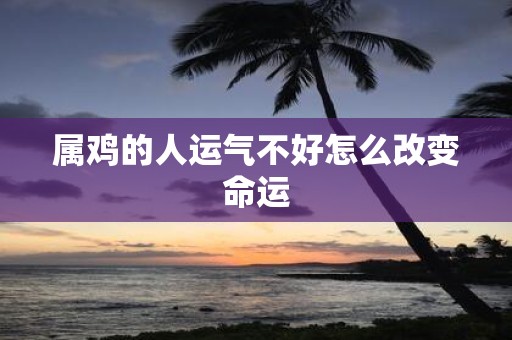 属鸡的人运气不好怎么改变命运