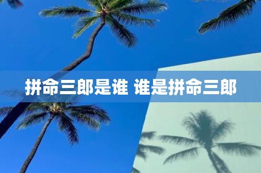 拼命三郎是谁 谁是拼命三郎