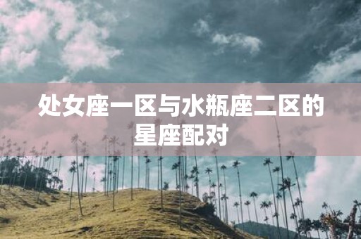 处女座一区与水瓶座二区的星座配对
