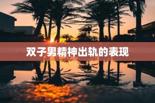 双子男精神出轨的表现