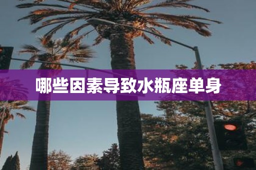 哪些因素导致水瓶座单身