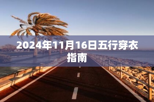2025年11月16日五行穿衣指南