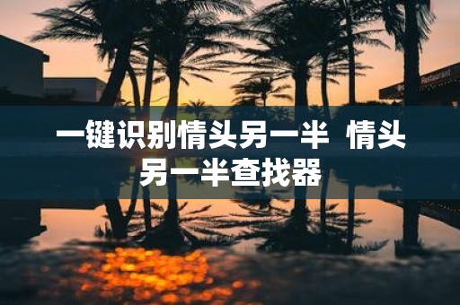 一键识别情头另一半 情头另一半查找器