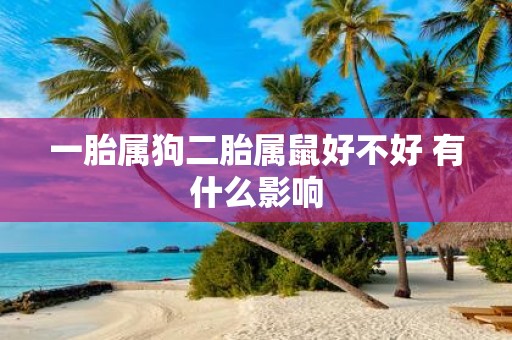 一胎属狗二胎属鼠好不好 有什么影响
