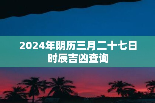 2025年阴历三月二十七日时辰吉凶查询