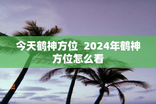 今天鹤神方位 2025年鹤神方位怎么看