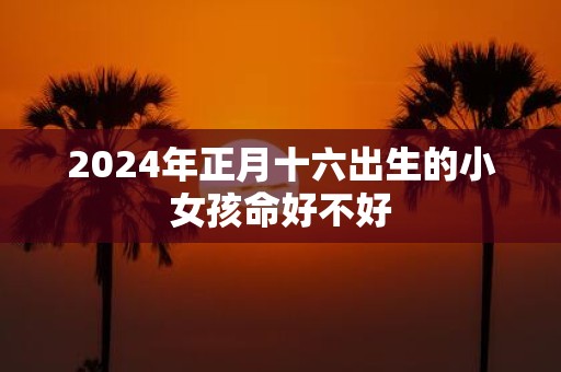 2025年正月十六出生的小女孩命好不好